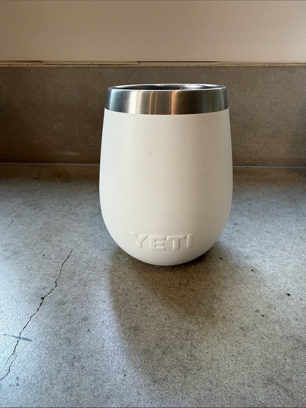 YETI White Stainless Steel Insulated Wine Tumbler